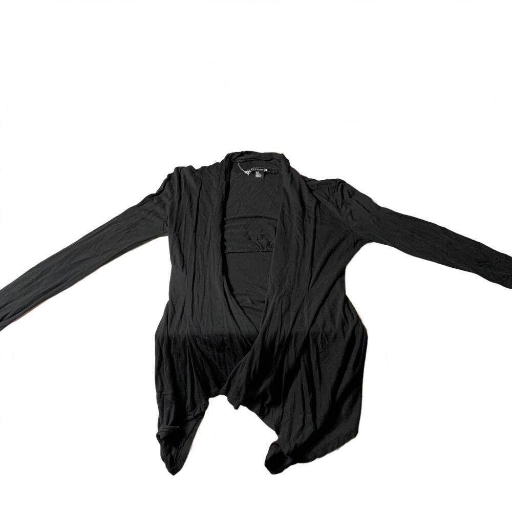 Forever 21 Black Draped‎ Cardigan, Size S